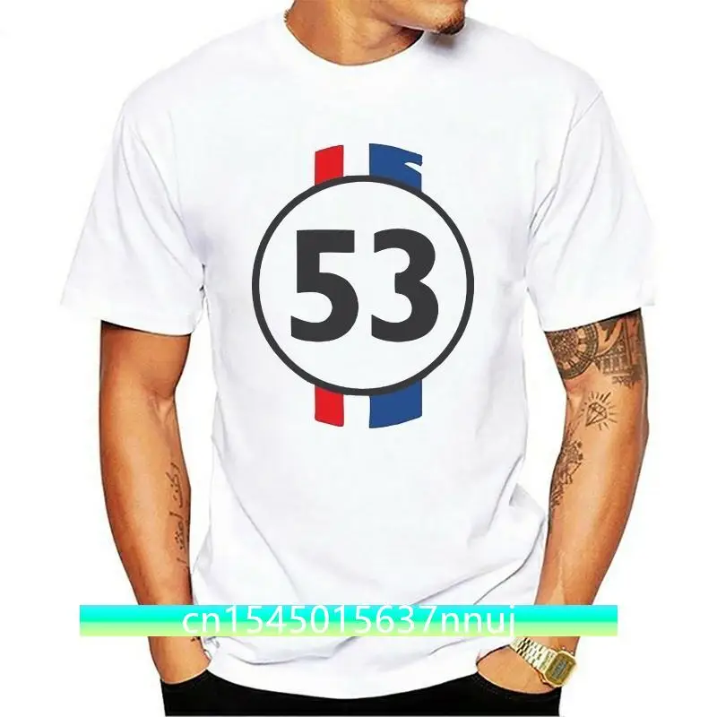 New Men'S 2021 Fashion Tr0058 Herbie 53 Maggiolino 3D Print High Quality Tee Shirts Short Sleeve Tees