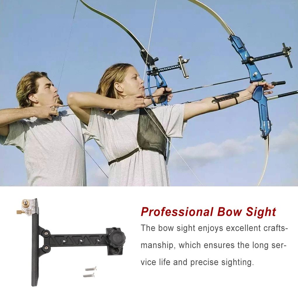 

Bow Sight Professional Simple Convenient Plastic Replacing Fittings Aim Component Sighting Device for Contest Using