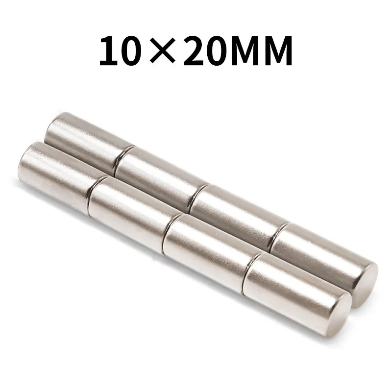 

Сильный цилиндрический магнит, маленький Неодимовый стальной, 5 шт., 10 х20 мм
