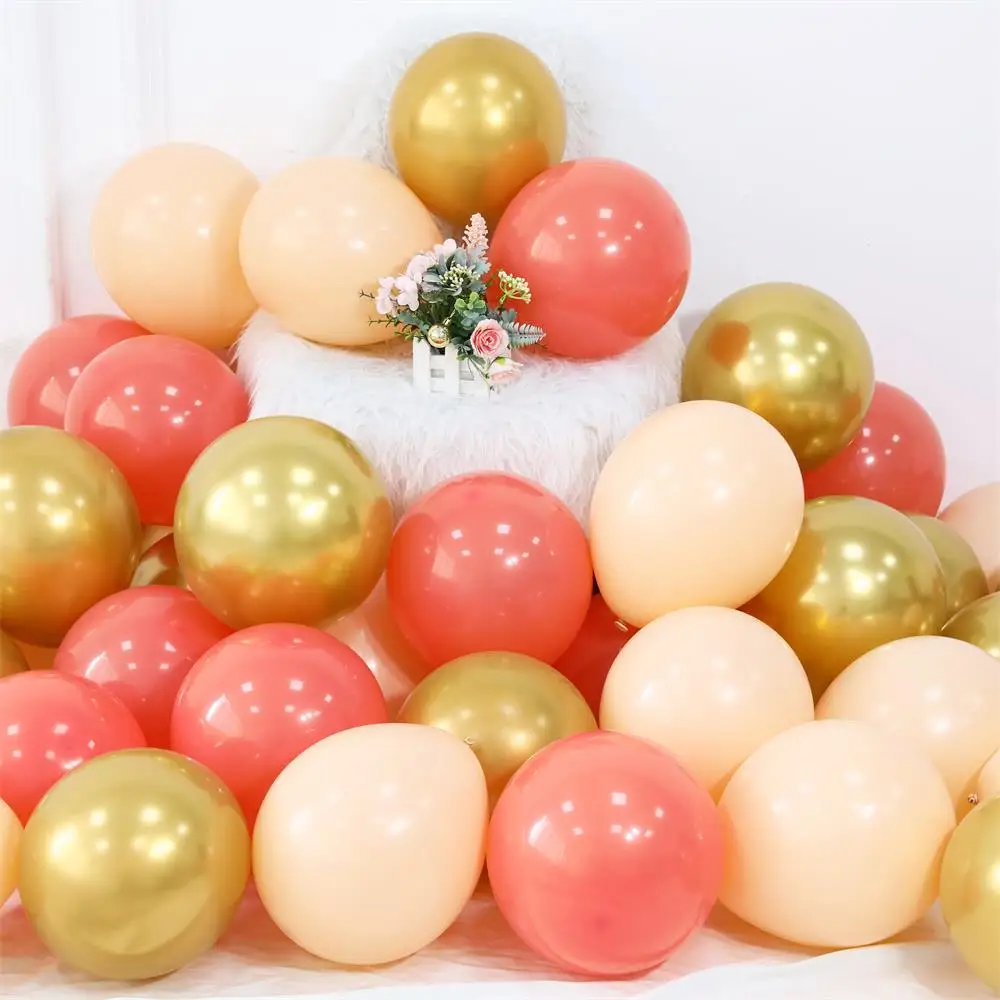 

20pcs 10inch Avocado Green Balloon Kit Retro Pink Coffee Balloon Birthday Wedding Jungle Party Decor For Home Supplies