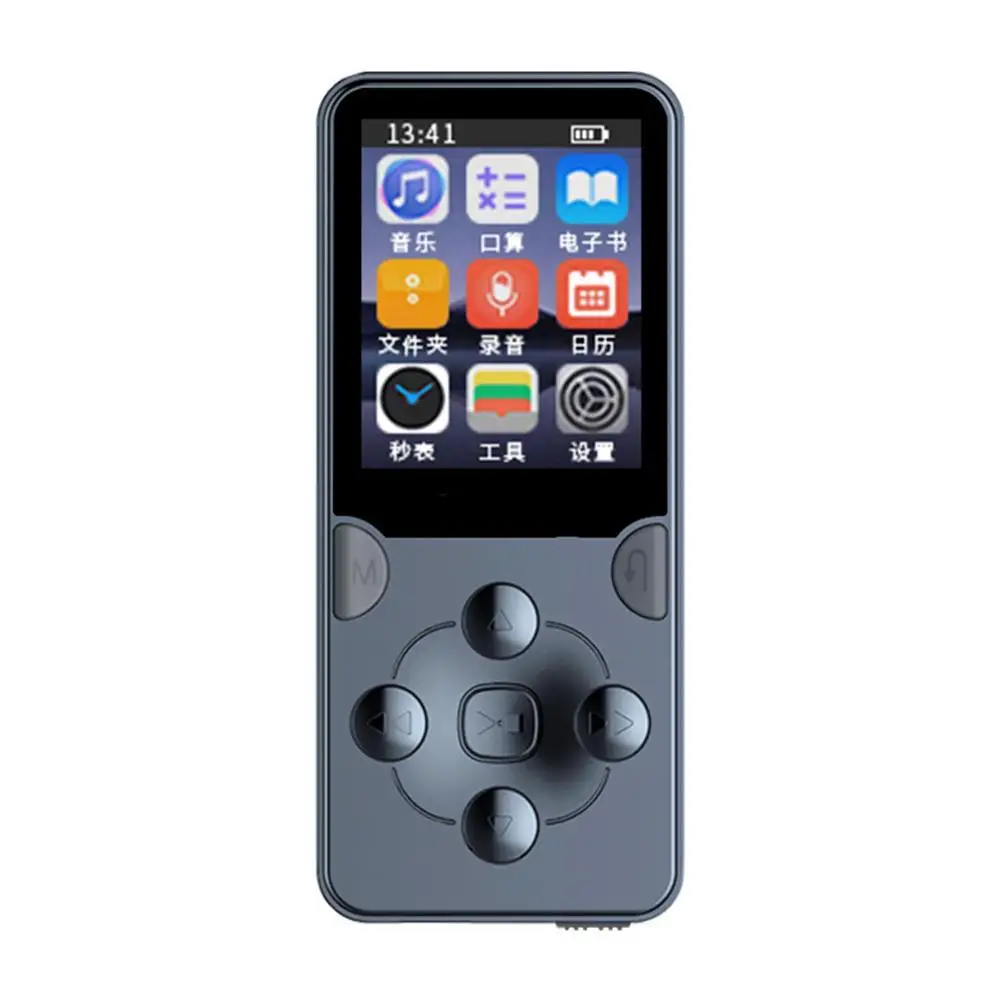

Mini Mp4 E-book FM Radio Recording HIFI MP3 Music Player Portable Student Noise Reduction Walkman Built-in Speaker With Alarm