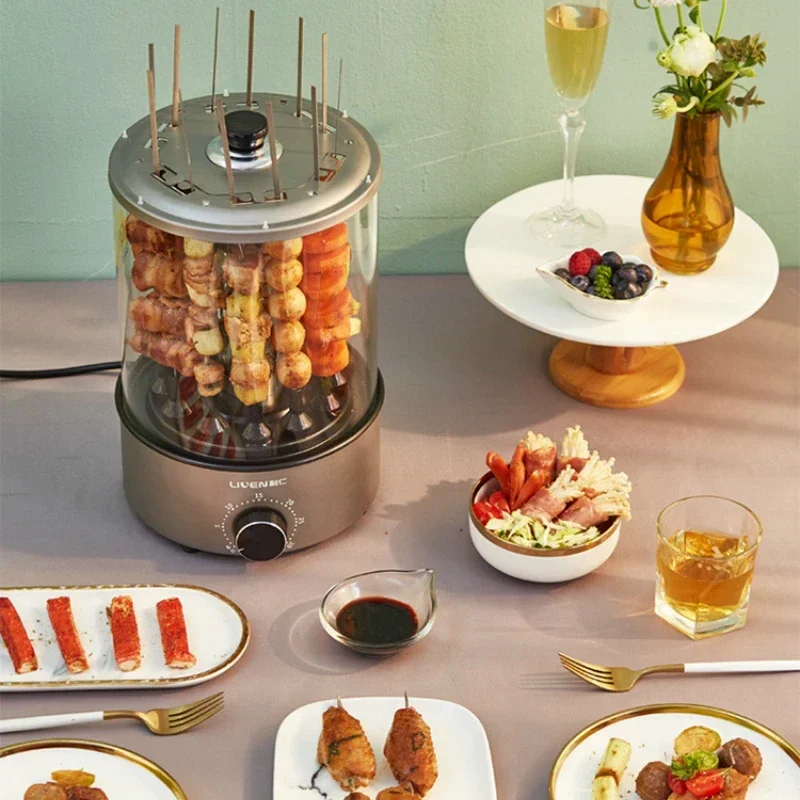 Домашний таймер электрическая барбекю баранина кебаб самообслуживающаяся