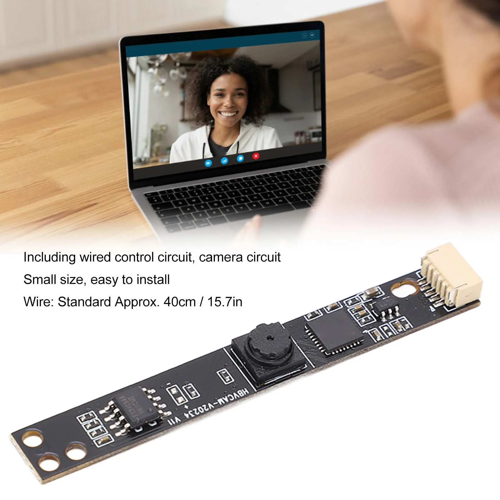Фото Мини USB-камера 0.3 МП 30 кадров/с с широкоугольным объективом OV7675, модуль камеры для ноутбука №5