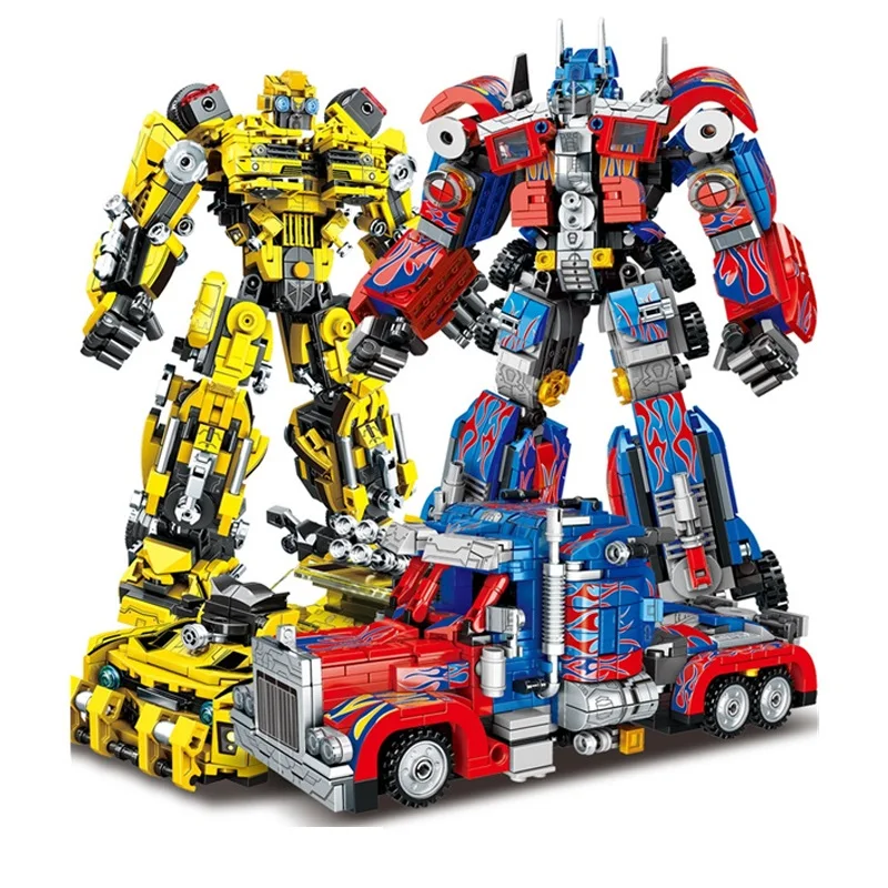 

Конструктор для мальчиков Optimus Pobot Prime Bee, подарок для детей, модель, строительные комплекты для взрослых, конструктор-трансформер, робот