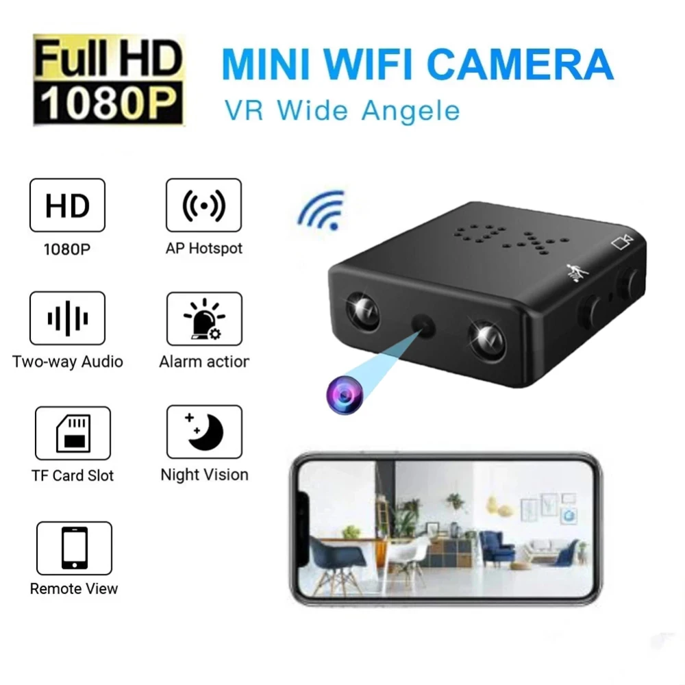 

Intelligent WIFI Motion Camera Micro Usb2.0 5pin Built-in Microphone Mini Camera Infrared Night Vision Wifi Camera