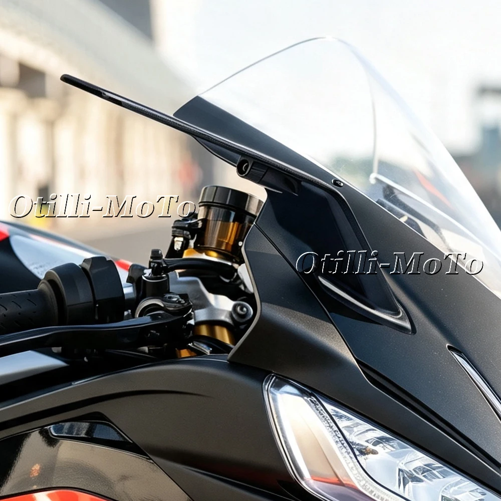 Фото Для Aprilia RS660 rs660 2026- Зеркала заднего вида Stealth Mirrors, спортивные зеркала-винглеты, регулируемые зеркала, мотоциклетные зеркала-винглеты. №2