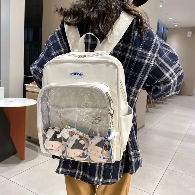 Прозрачный женский рюкзак Ita Bag, Дамская прозрачная сумочка «сделай сам» для девочек-подростков, красивая сумка в стиле Лолита, тонировка, к...