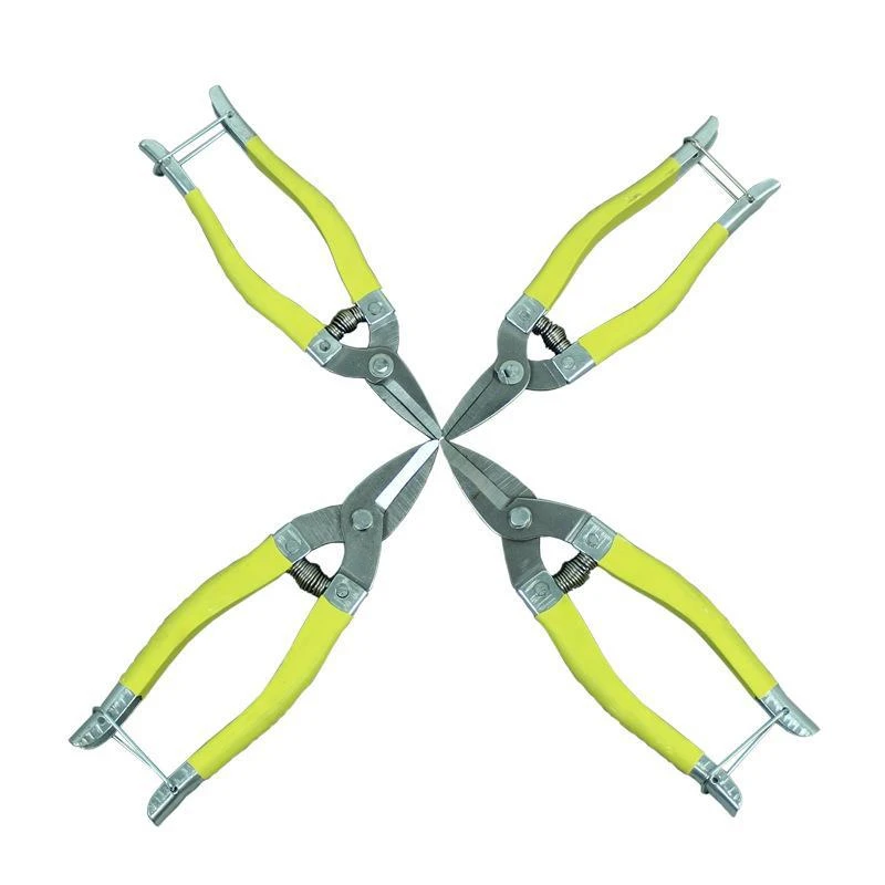 

Manganese steel short straight head fruit picking scissors iron handle cover plastic handle thin fruit scissors picking scissors