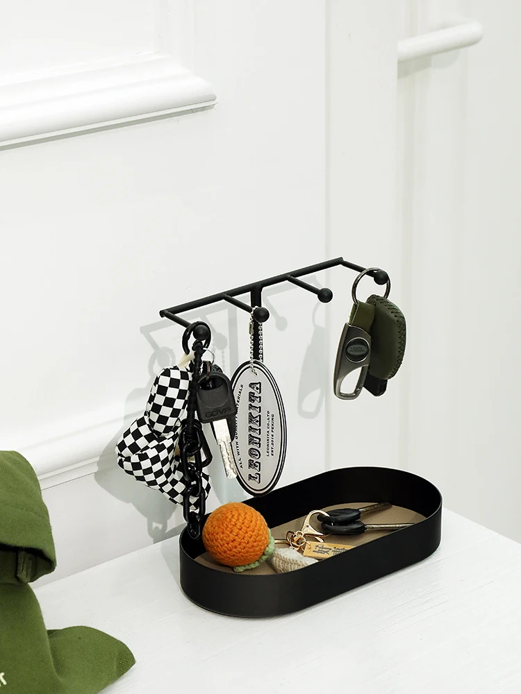 

Porch Key Storage Trays Sundries Desk Organizer Useful Things for Home Decortion Small Shelf Rack Hair Accessories Korean Plate