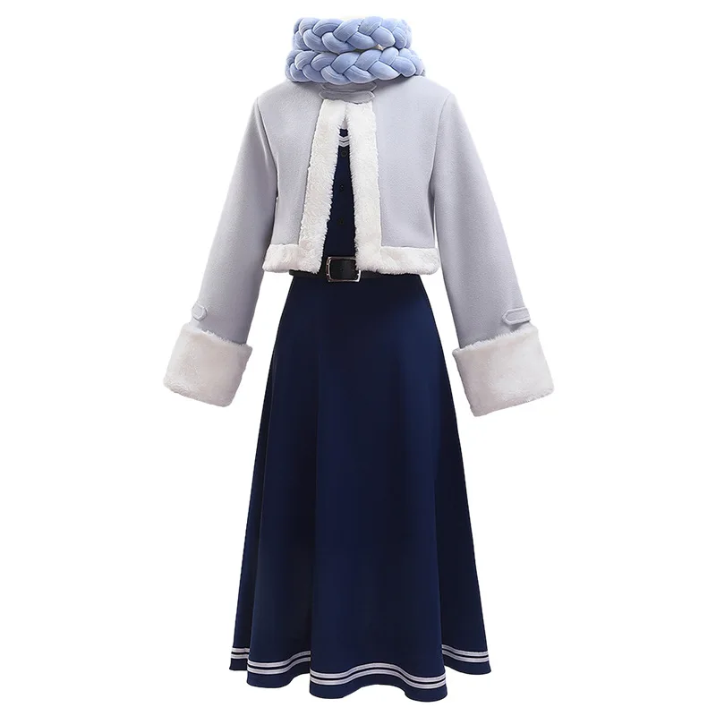 Парик для косплея фриэрена папоротника аниме платье за пределами дороги шарф