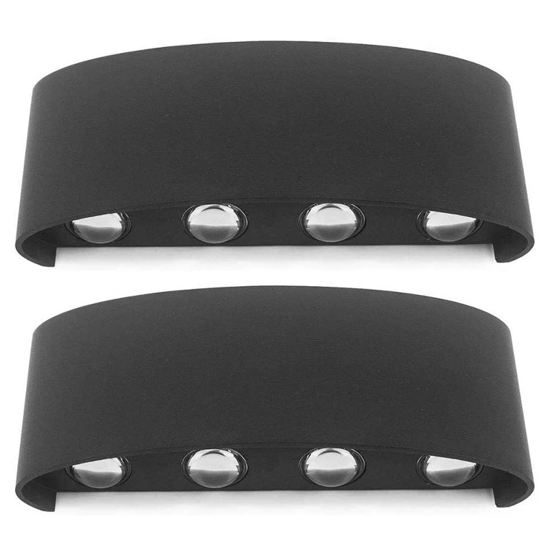

2X LED Wall Lamp Indoor Staircase Lamp Bed Attic Living Room Up And Down Home Corridor 8W Wall Lamp Warm White Light