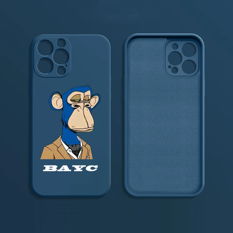 

NFT Ape Club head portrait SNEAKERS brand phone case for iphone 14PRO X 11 Max XR 7 8Plus 12 14PLUS 14 13 label soft TPU Cover