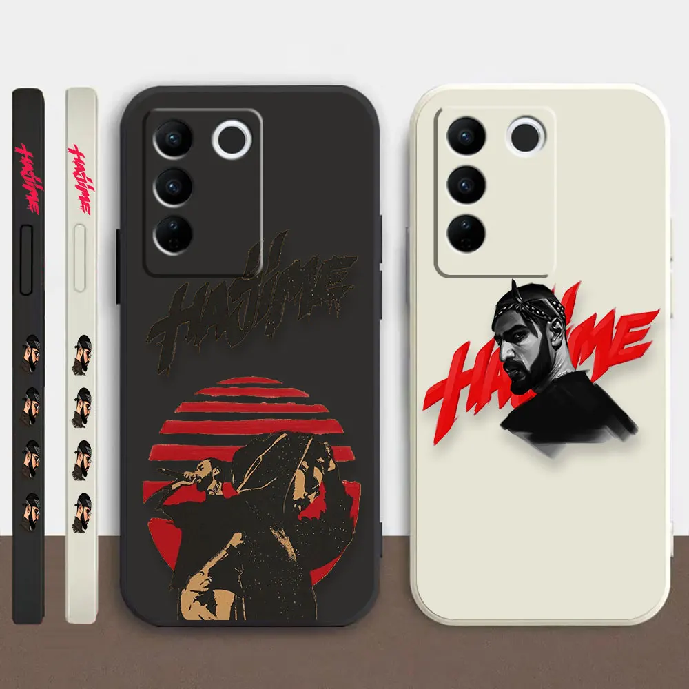 

Case For VIVO S5 S6 S7 S9 S10 S15 S16 S16E T1 V15 V20 V23 PRO 5G Simple Liquid Silicone Case Rap Singers Miyagi & Andy Panda