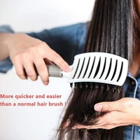 hair scalp massage comb hairbrush women wet dry curly untangling hair brush bristle nylon salon hair styling tools dropship