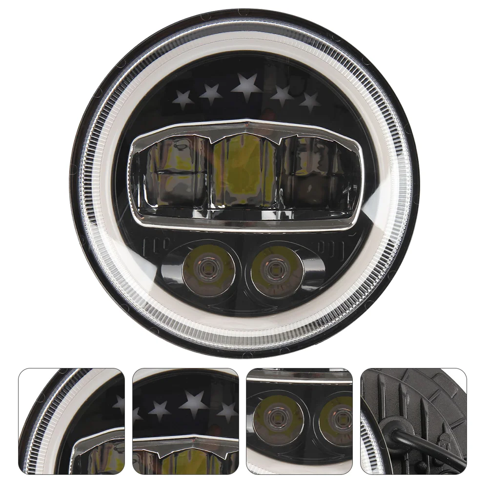 1Pc Energy Saving Practical Waterproof Car Accessory LED Headlamp Vehicle Headlight Vehicle Driving Light