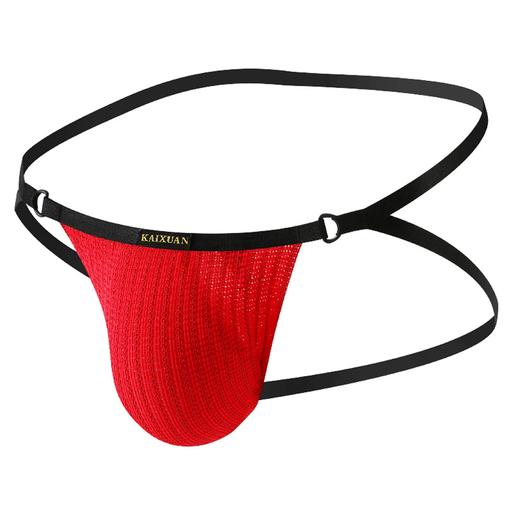 

Front Pouch Bag Sleeve Sexy Thong Men Sexy Briefs Jock Strap Underwear Mens Pouch Panties Low Rise Thongs G-string String Homme
