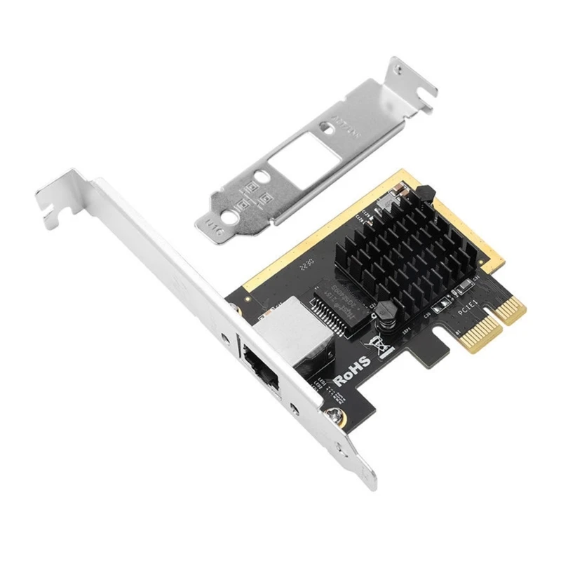 Игровая карта PCIE, гигабитный сетевой адаптер 2500 Мбит/с, сетевая карта PCIe1X-2,5G RJ45, 10/100/1000 Мбит/с с RTL8125B