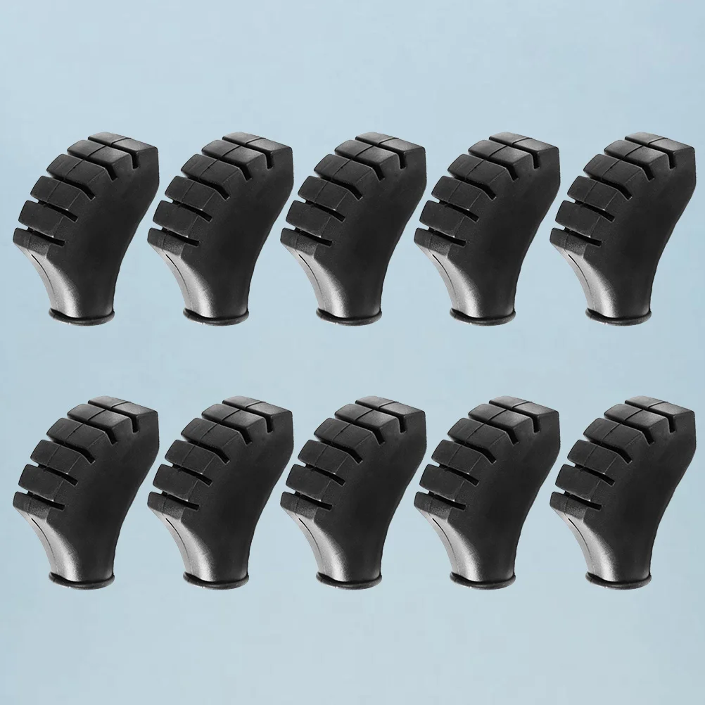 

10PCS Hiking Pole Replacement Tips Trekking Pole Tip Protectors Walking Stick Head Protection Equipment for Outdoor Carbon