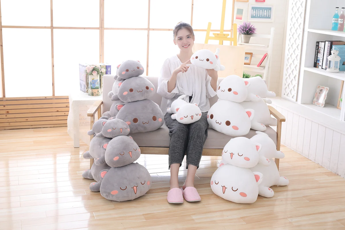 

New Arrival anime lovely Kitty plushie toy 3 sizes 4 types throw pillows comfortable warming best gift for kids