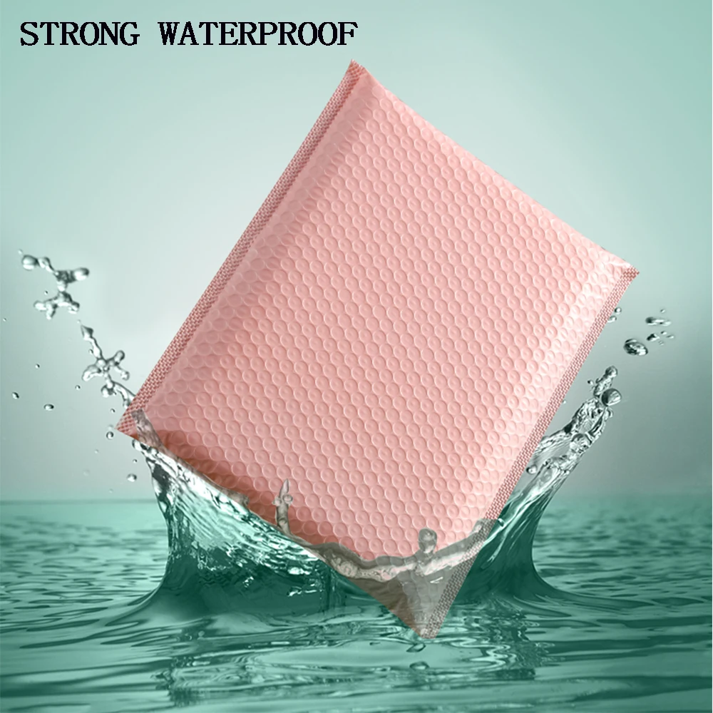 

10pcs Bubble Mailer Envelopes Padded Mailing Poly Mailer for Gift Packaging Self Seal Shipping Bag Padding Pink White And Black