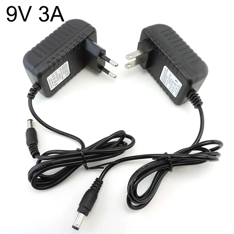 AC 110V 220V to DC 9V 1A 2A 3A 9V2A 9V1A power supply Adapter EU US 1000ma 2000ma 3000ma  Converter Charger for router 5.5x2.5mm images - 6