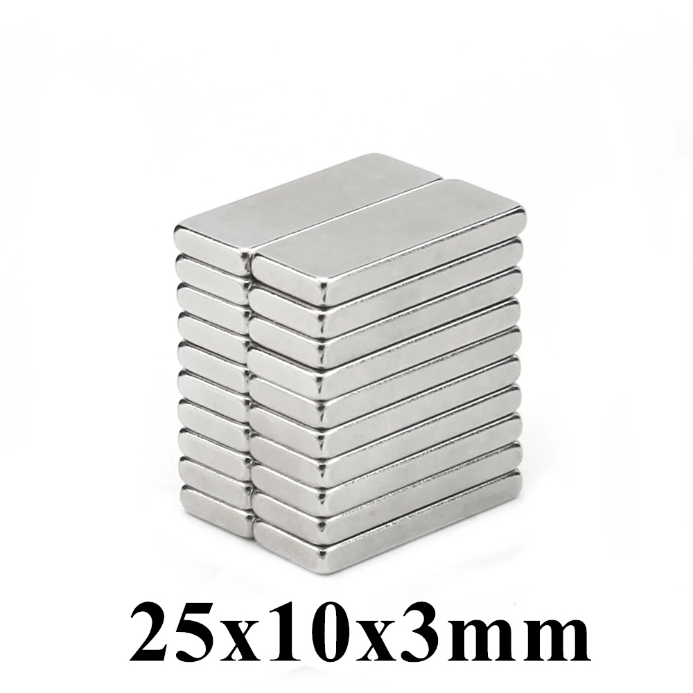 

Супермощный редкоземельный блок NdFeB N35, магниты 25x10x3 мм, 5-100 шт.