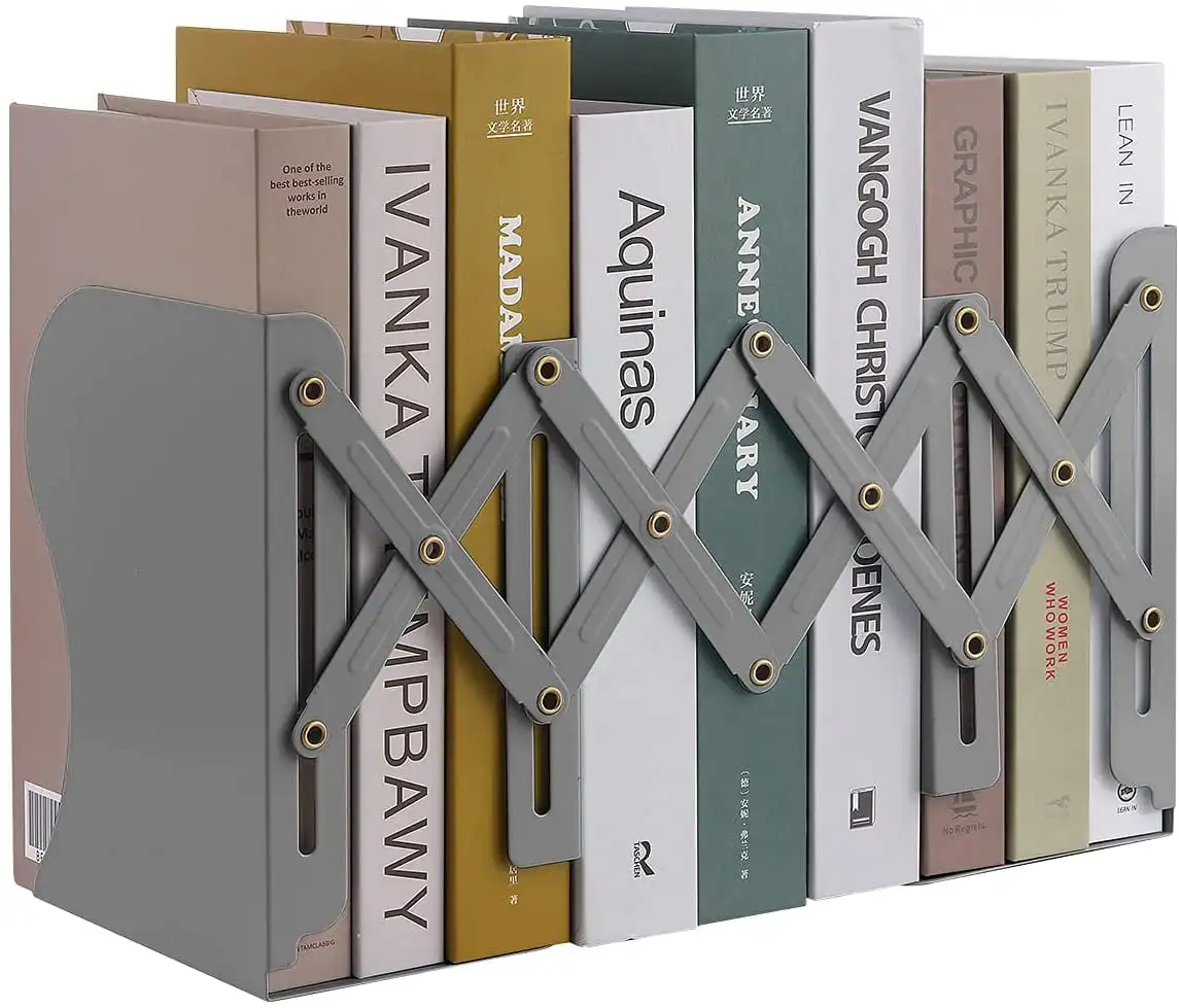

Расширяющиеся металлические книжные концы, регулируемые сверхмощные книжные подставки, настольный книжный стенд, нескользящий Настольный органайзер для детей