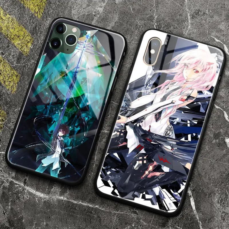 Guilty Crown Shu and Inori аниме закаленное стекло чехол для телефона iPhone SE 6s 7 8 Plus X XR XS 11 12 13