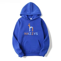 2022 hazzys brand hoodie men warm fleece reflective print oversized hooded jacket men hip hop street couple pants