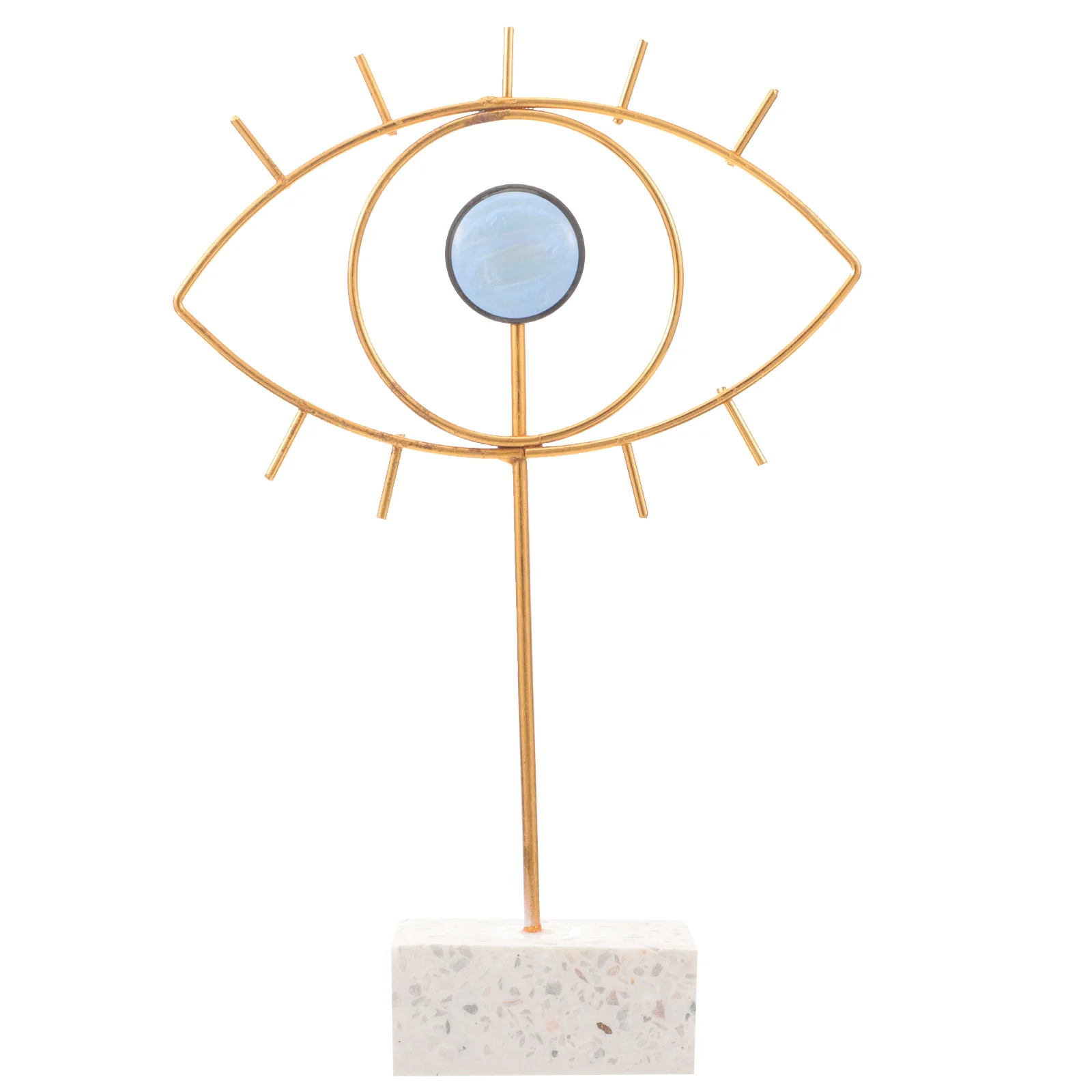 

Creative Ironwork Iron Leaf Decor Devil Eye Decor Leaf Figurine Statue Turkish Eye Decor Metal Leaf Wall Art Eye Sculpture