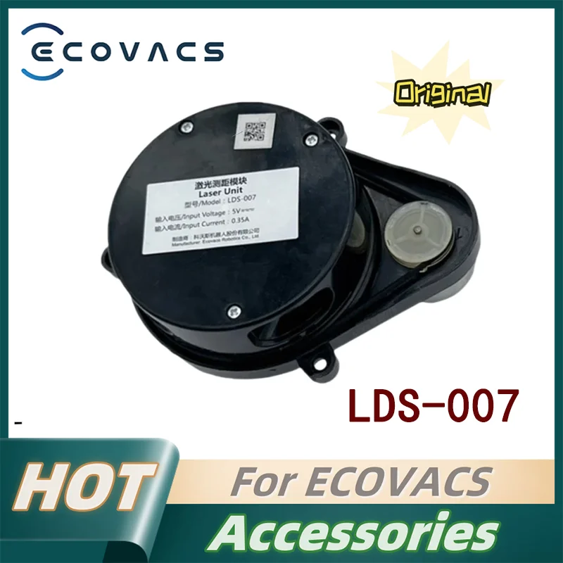 Фото Оригинальный лазерный датчик расстояния LDS-007 для роботов-пылесосов ECOVACS DEEBOT DX55/ DX93/ DX96/ OZMO 950/ 920/ T5, аксессуары №2