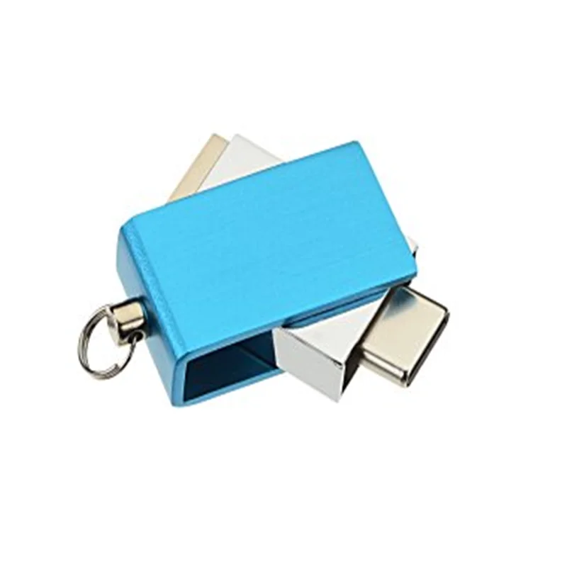 20pcs/lot Custom logo New mini swivel USB-C OTG 2.0 Memory flash pendrive stick