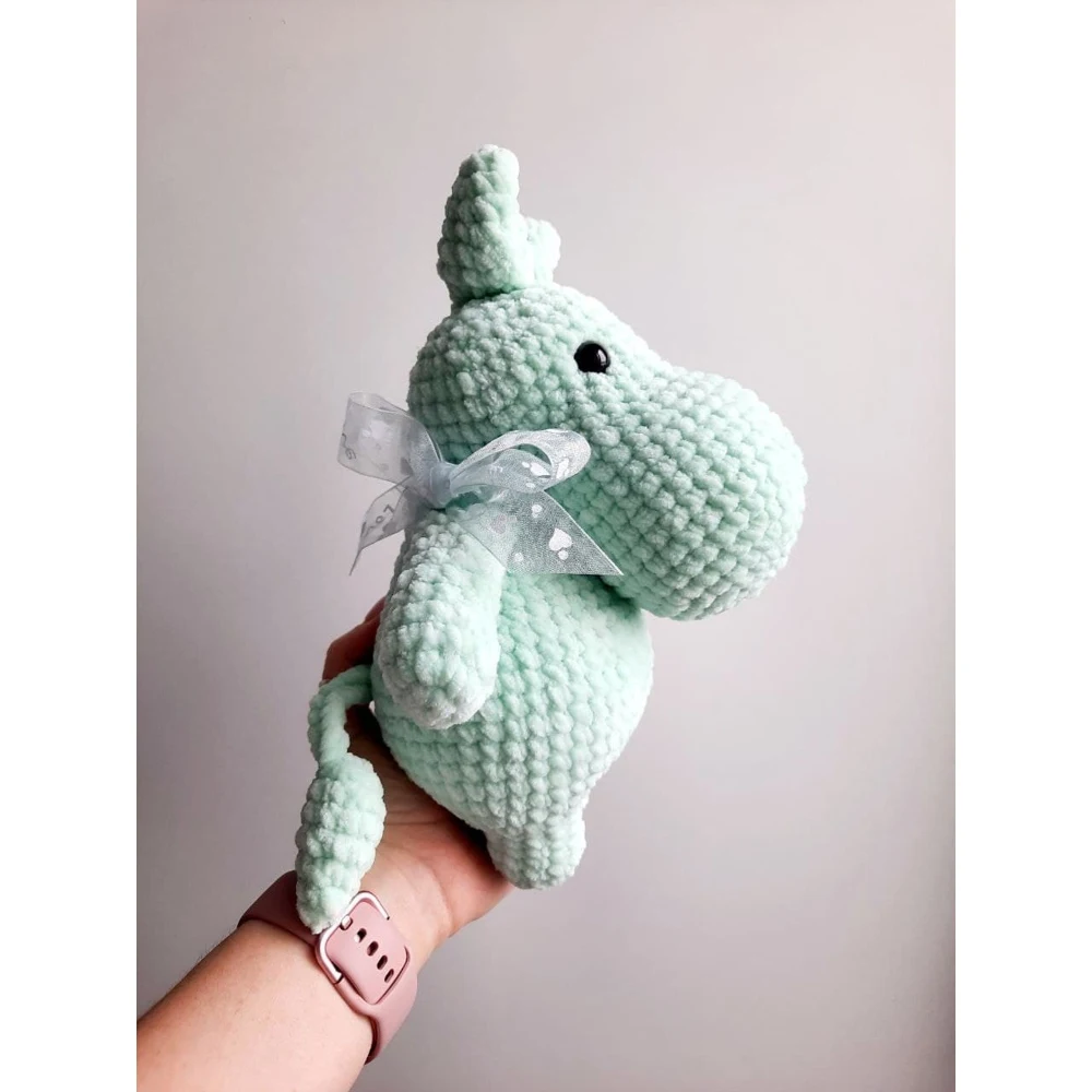 Soft toy plush mummy troll knitted handmade 24 cm |