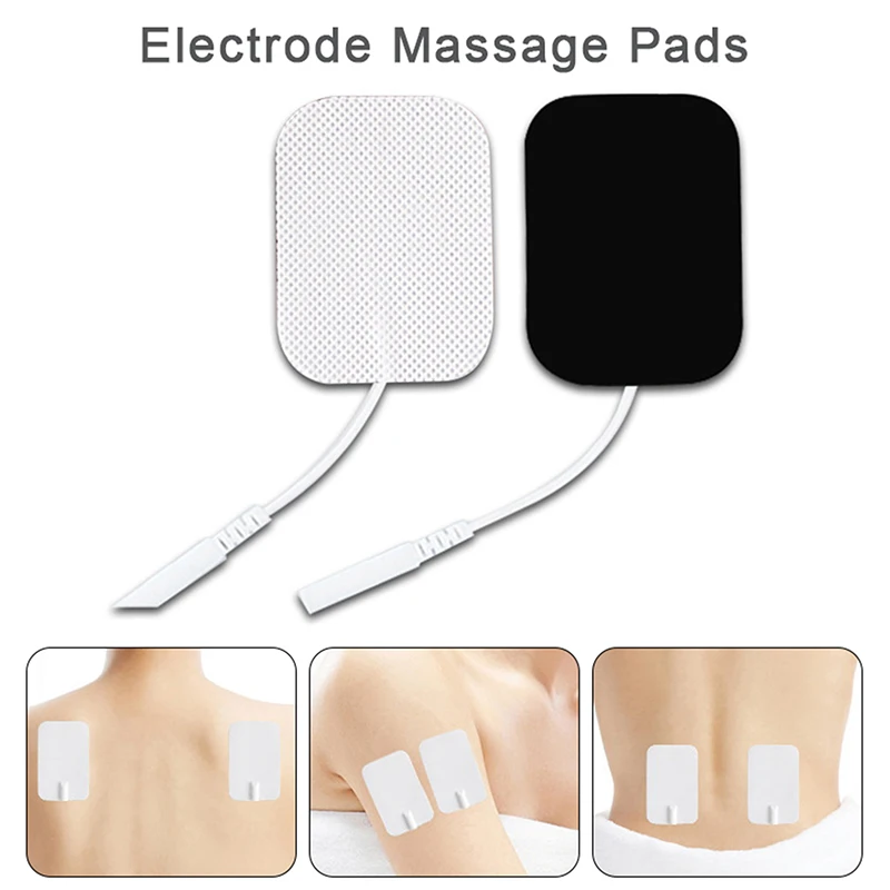 

1/2PCS Long Life Pad Electrode Massage Pads Cable for Digital Tens Acupuncture Device Body Massager Therapy Machine