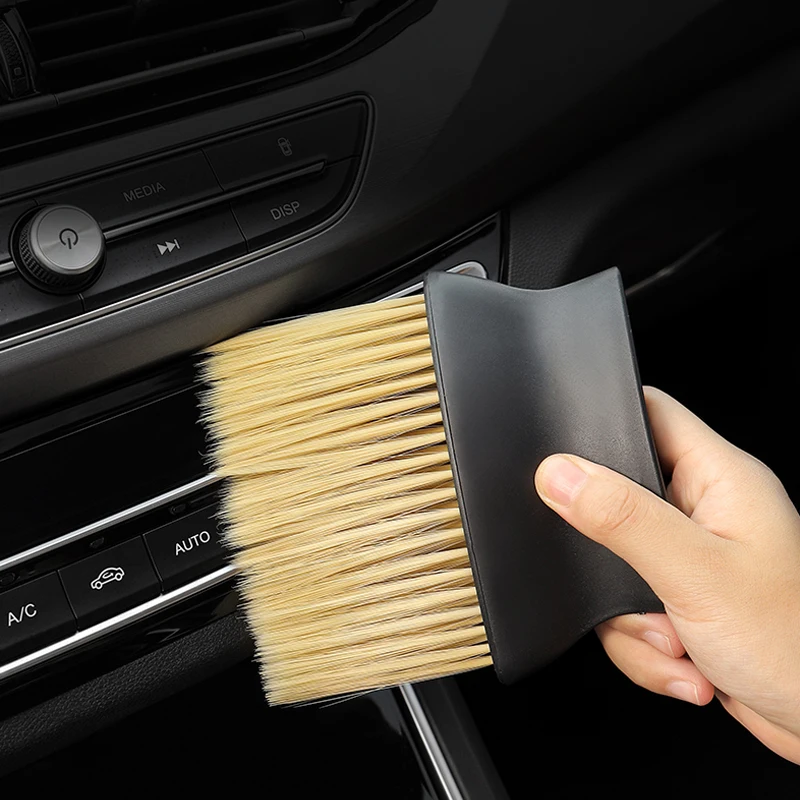 

Car Air Outlet Cleaning Brush Dashboard Air Conditioner Detailing Dust Sweeping Tools Auto Interior Home Office Duster Brushes