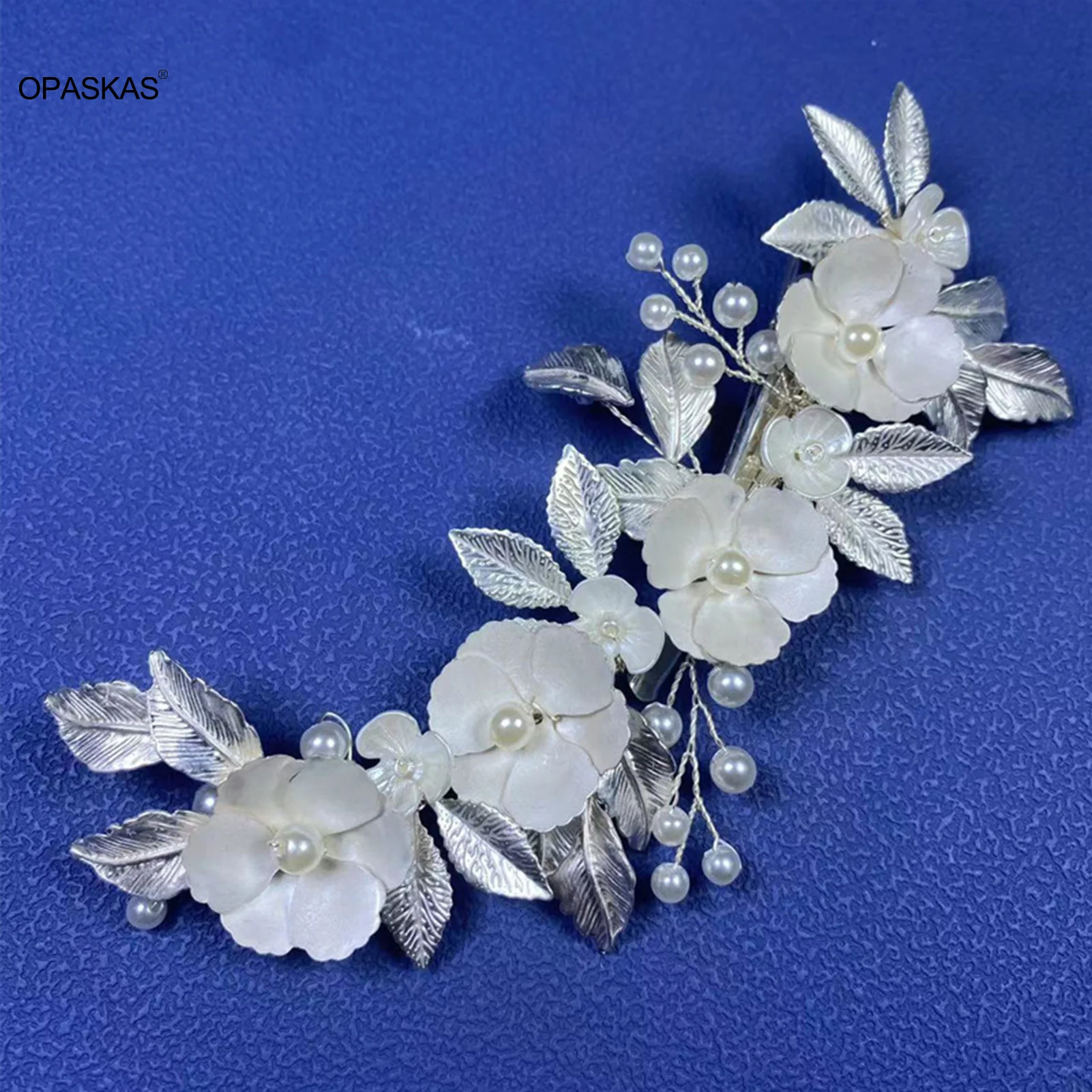 

Wedding Hair Clips Hairpin White Flower Pearl Barrettes Bride Wedding Banquet Headpiece Girls Party Hair Ornament Jewelry