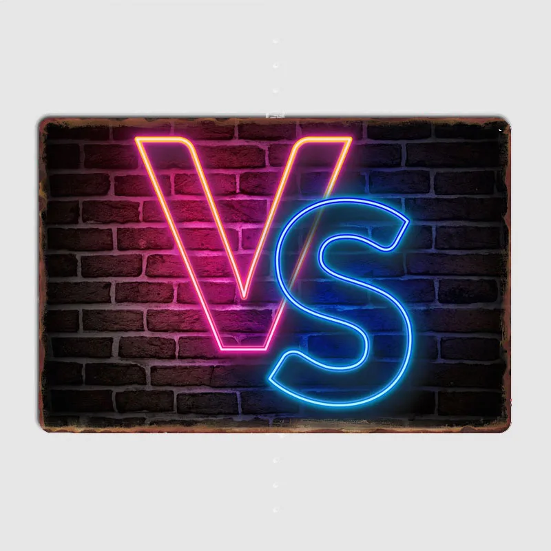 Неоновая вывеска Металлическая настенная художественная пещера Классическая