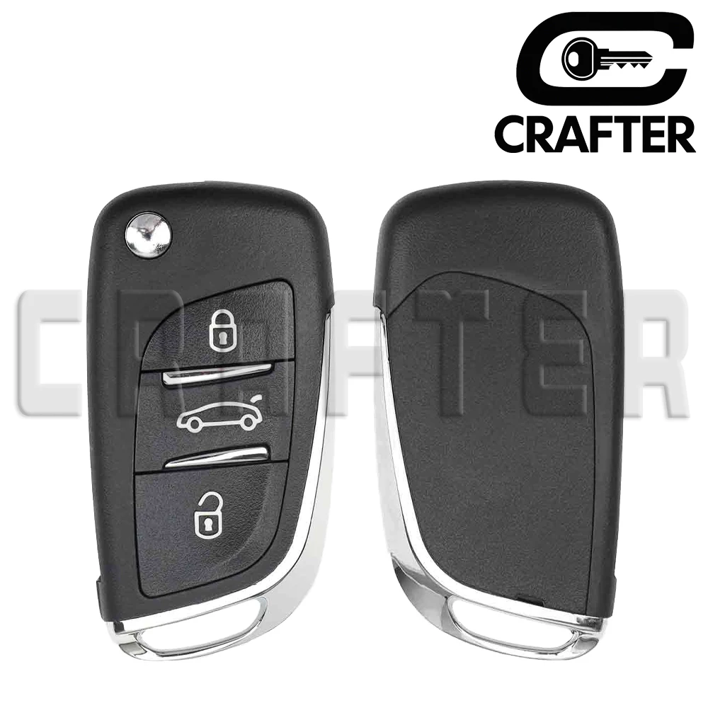 Фото Ключ Crafters CE0523 ID46 PCF7961 433 МГц ASK/FSK Blade HU83/VA2 Складной дистанционный ключ от автомобиля для Citroen C2 C3 C4 Peugoet 207 307 308 №2