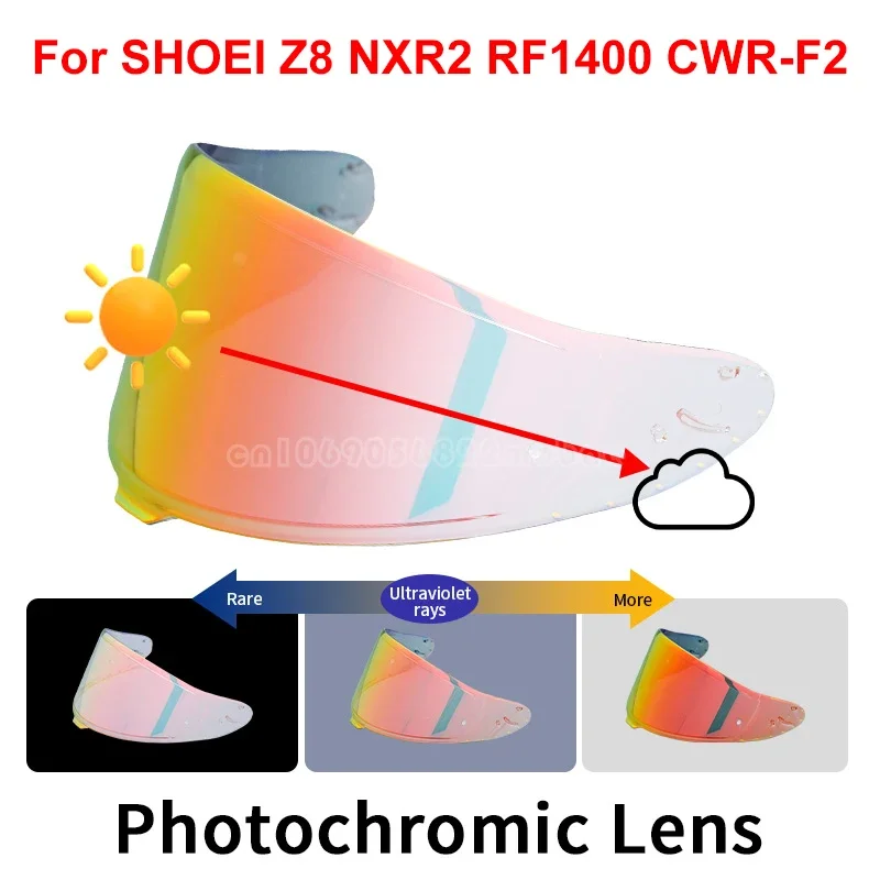 Фотохромный Козырек Для SHOEI RF1400 RF-1400 NXR2 CWR-F2 Z8 CWR-F2R X15 X-15 X-SPR Pro Аксессуары для шлема