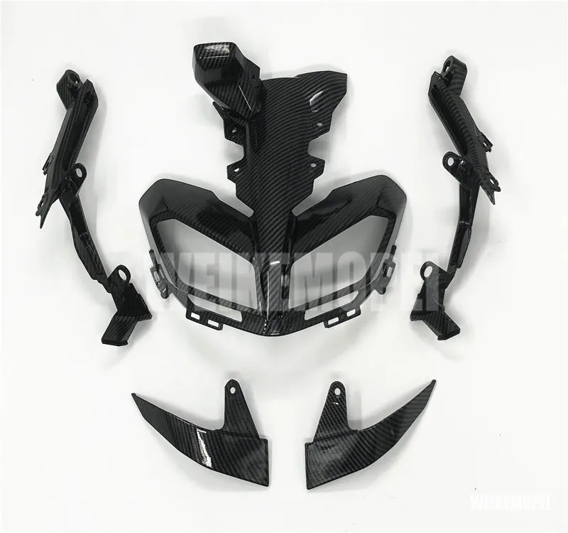 

MT-09 17 18 19 Carbon Fiber Painted Upper Fairing Headlight Turn signal Cowl Nose Panlel Fit For YAMAHA MT09 FZ09 2017 2018 2019
