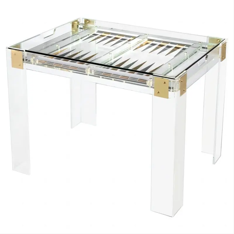 

Пользовательский Прозрачный Акриловый игровой стол Backgammon