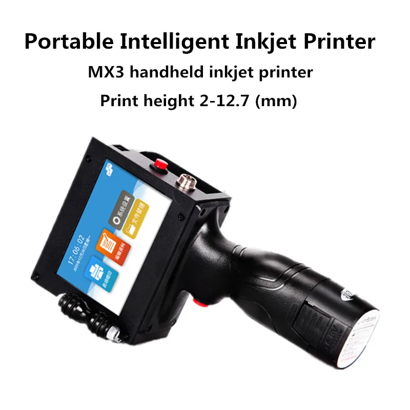 

MX3 Product Name Batch Number Date Packaging Barcode QR Code Height 2-12.7mm Handheld Portable Wireless 600DPI HD Inkjet Printer