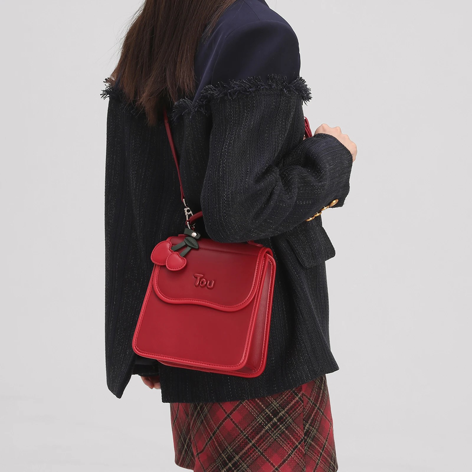 Оригинальный Женский рюкзак-Кроссбоди с подвеской в виде вишни