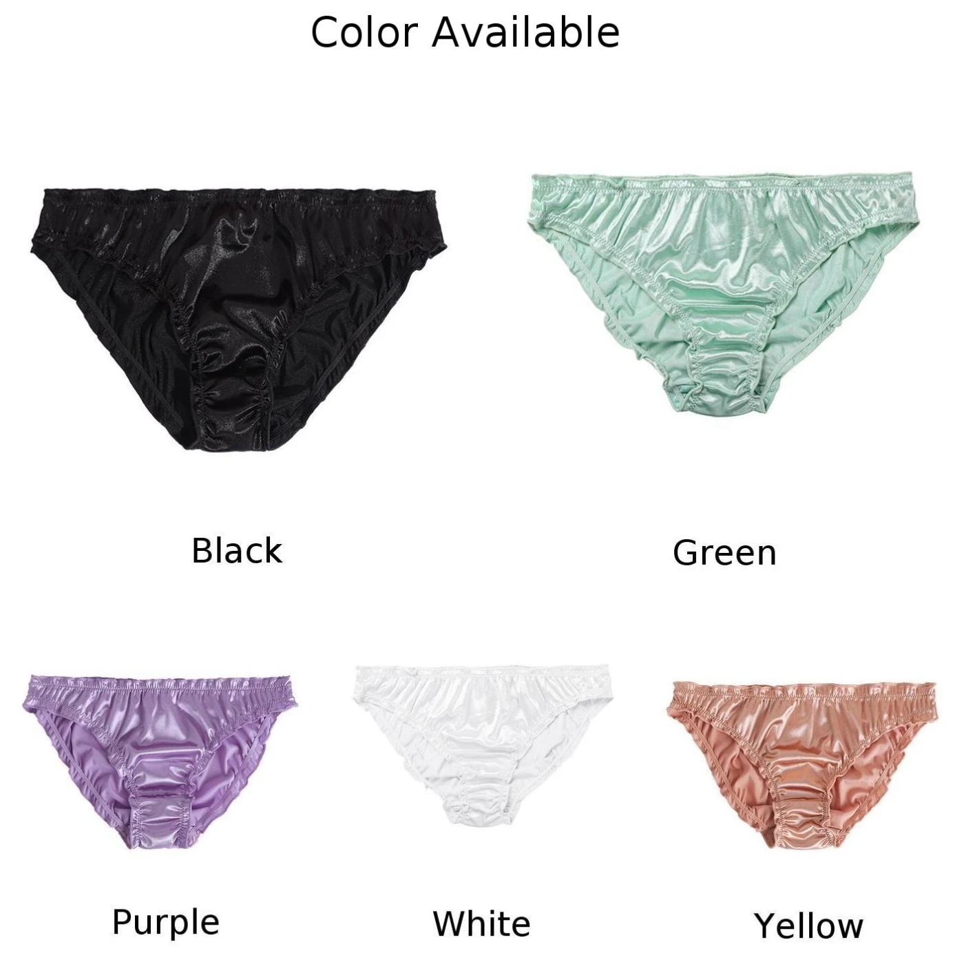 

Women Panties Female Lingerie Silk Satin Thong G-String Ruffle Knickers Sexy Underwear New Luxury Briefs Tanga Thong String