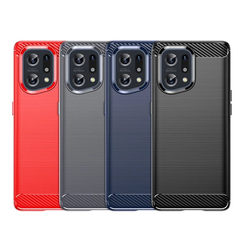 For OPPO Find X5 Case For Find X5 Cover Coque Shockproof Soft Silicone TPU Protective Bumper For OPPO Find X5 Fundas 6.55 inch