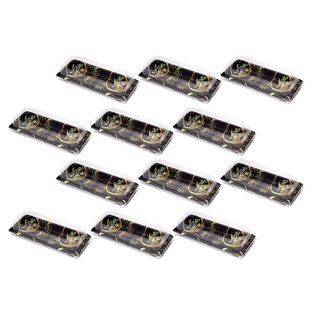 

Sushi Box Containers Boxes Out Take Prepcontainer Disposablego Carry Packingplastic Tray Bento Togo Meal Takeout Trays Rice