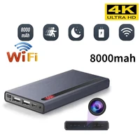 hd 4k wifi video camera 8000mah power bank night vision p2p surveillance camcorder usb ip cam remote view suport hidden tf card