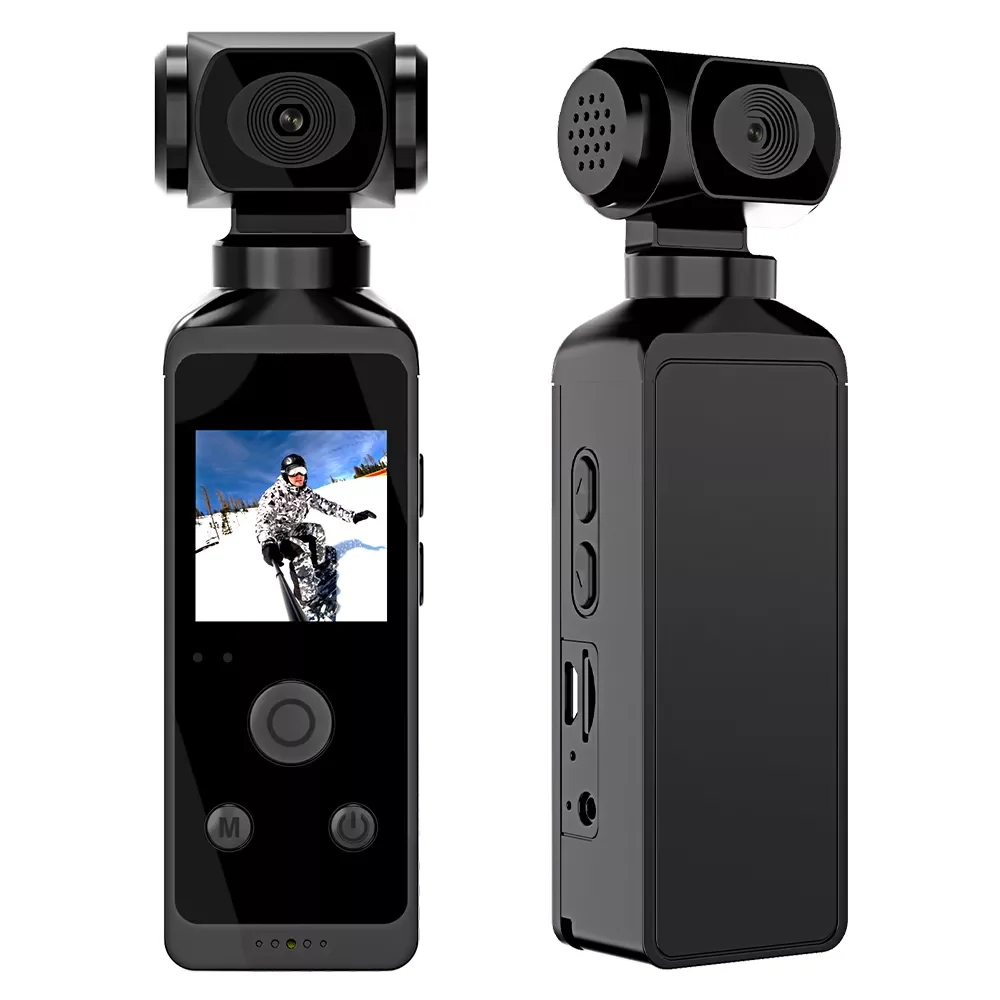

4K Sports Action Camera Pocket Cam 1.3" HD LCD Screen 270° Rotatable Wifi Sports Camera 30FPS With Waterproof Case For Hel
