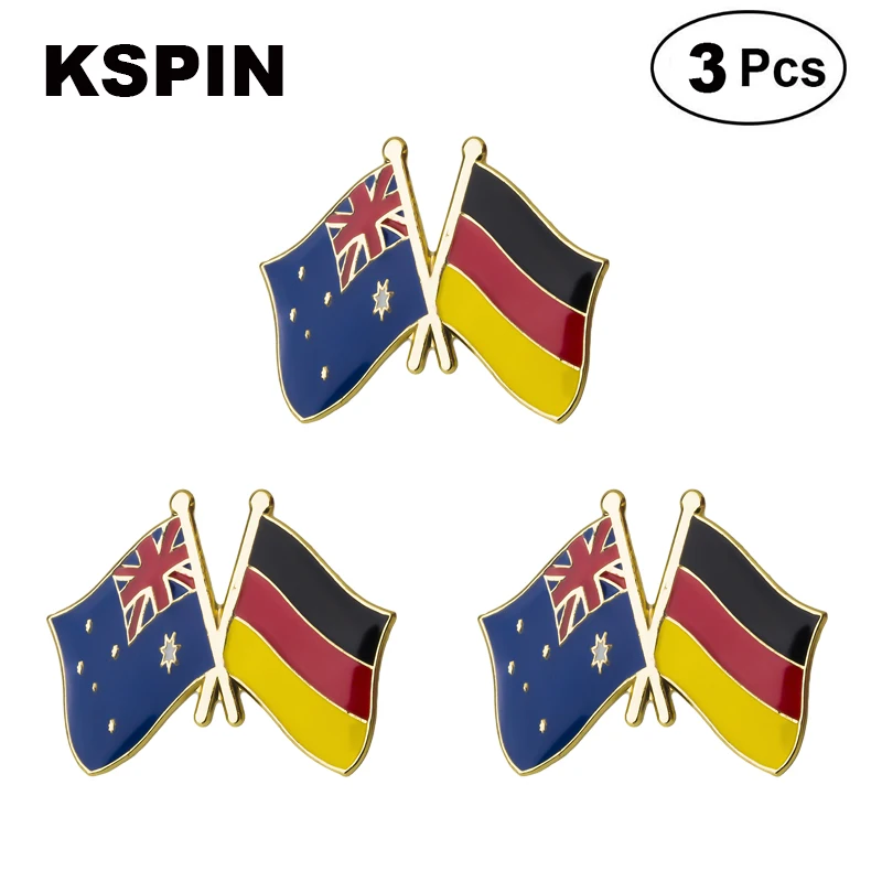 Australia Germany Frendship Lapel Pin Brooches Pins Flag badge Brooch Badges