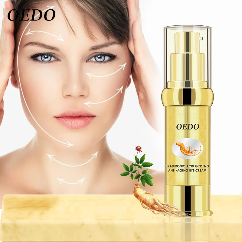 

15g OEDO Hyaluronic Acid Ginseng Anti-Aging Eye Cream Delicate Brightening Anti-puffiness Dark Eye Circle Essence Collagen Massa
